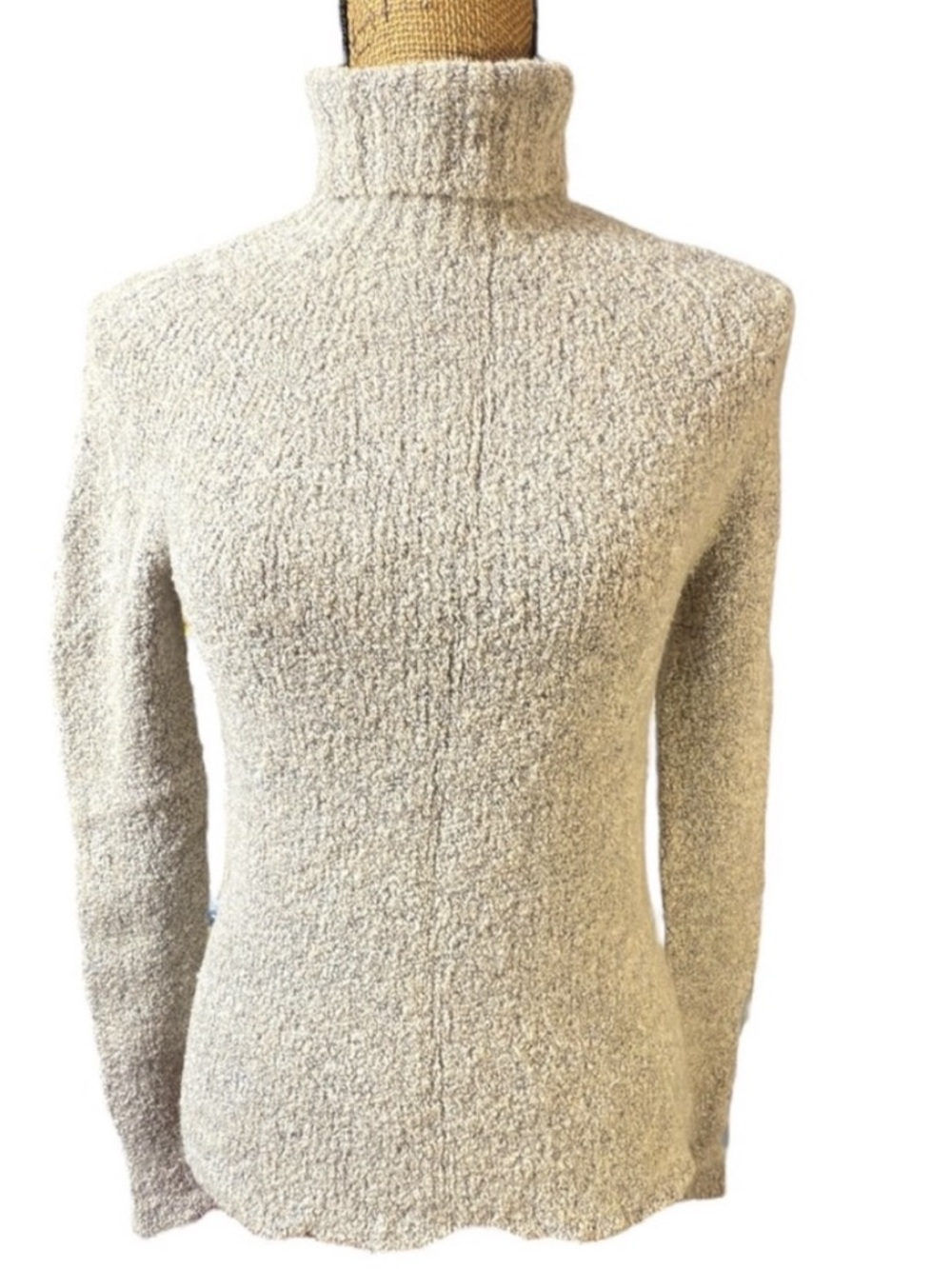 Vtg Quadro Bouclé Italian wool/nylon blend turtleneck sweater Women’s M | ad